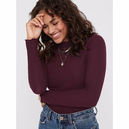 Billede af ONLY Højhalset Top Emma Madder Brown